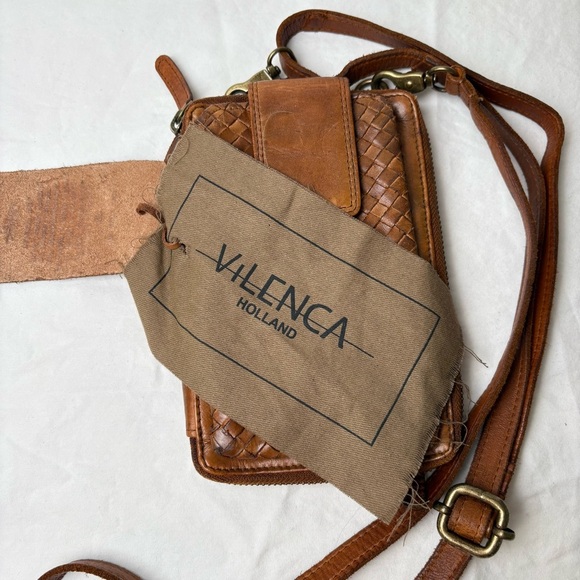 Brand New Vilenca Holland Genuine Leather Zippered Wallet Phone Crossbody Purse - Picture 5 of 12